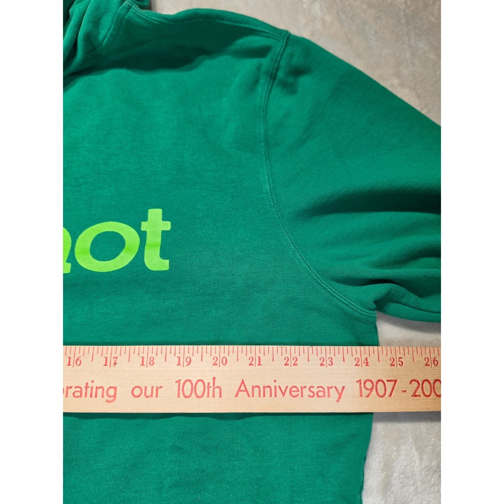 Marmot Mens Green Pullover Hoodie Logo Fleece Sweatshirt XL F53640 - Picture 7 of 8